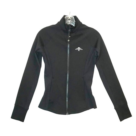 Greyson Black Zip-Up Performance  Jacket  Cotton 15% Stretch Womens XS - Picture 1 of 9